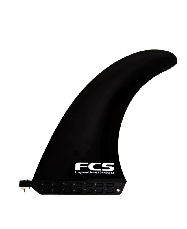 Quilla para Longboard con tornillo y placa FCS Connect Screw & Plate Glass Flex 9" Negra 