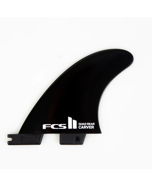 Quillas para tabla de Surf FCS II Carver Glass Flex Quad Rear Fins Negras Talla M