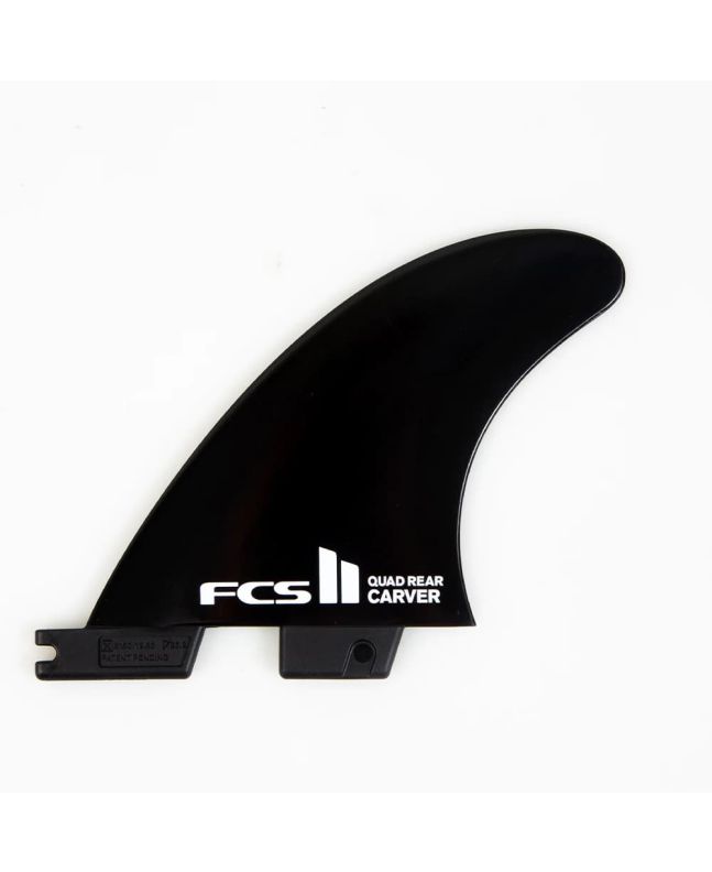Quillas para tabla de surf FCS II Carver Glass Flex Quad Rear Fins Negras talla s