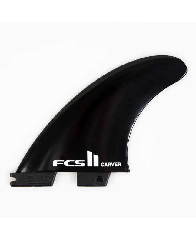 Quillas para tabla de surf FCS II Carver Glass Flex Tri Fins negras talla L 