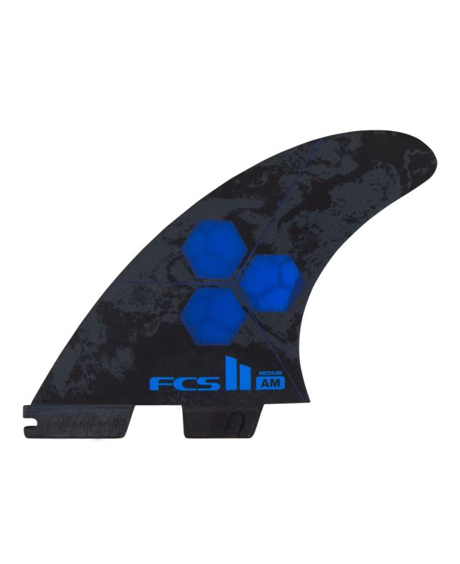 Quillas para tabla de surf FCS II Al Merrick Performance Core Tri-Fins Cobalto Talla Medium