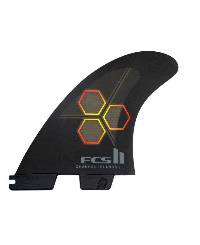 Quillas para tabla de surf FCS II Channel Islands Performance Core color Negro-Llama Talla Mediana
