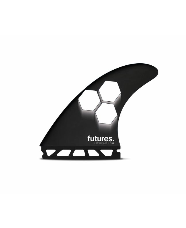 Quillas para tabla de Surf Futures FAM2 Honeycomb color Negro-Blanco Thruster Large