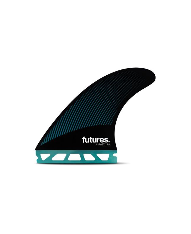 Quillas para tabla de surf Futures R6 RTM Hex Honeycomb Teal Legacy Negras Medium