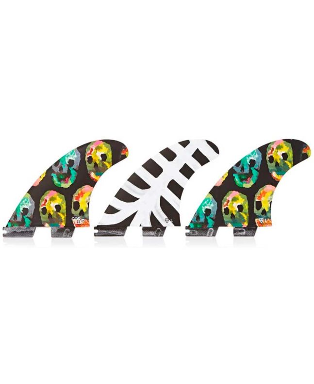 Quillas para tabla de surf Gorilla FCS II On The Blob Tri-Fin Set Large