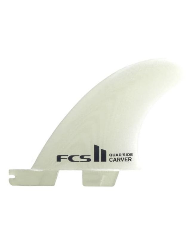 Quillas para tabla de surf FCS II Carver Performance Glass Quad Rear Side Byte Fins Clear Small