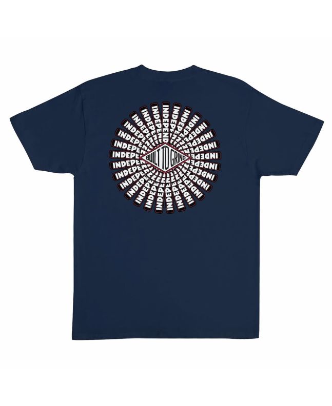 Camiseta de manga corta Independent Revolution azul marino para hombre