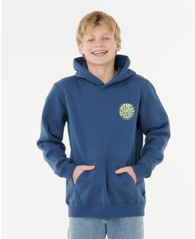 Niño con Sudadera de capucha Rip Curl Wetsuit Icon azul marino claro 8-16 años