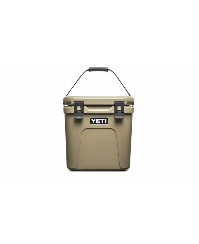 Nevera portátil de campamento YETI Roadie® 24 Hard Cooler beige asa