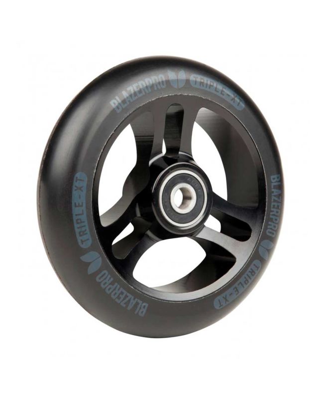 Rueda para patinete Blazer Pro Triple XT con ABEC 9 negra 110mm 88a