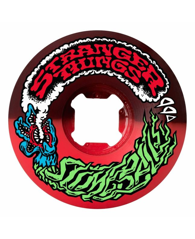 Ruedas de Skate Santa Cruz x Stranger Things Vomits 54mm 99A rojas y negras
