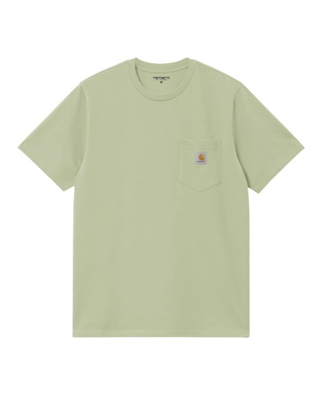 Camiseta de manga corta con bolsillo Carhartt WIP Pocket Verde Oliva Claro para hombre