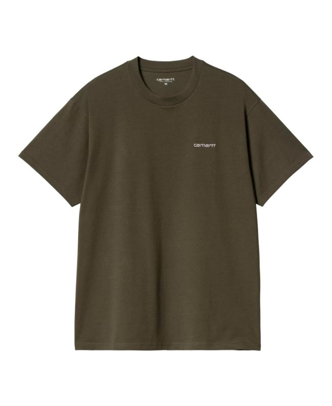 Camiseta de manga corta Carhartt WIP S/S Script Embroidery T-Shirt Turtle-Air Pink para hombre