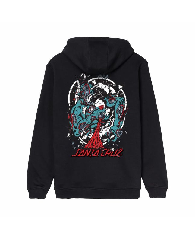 Sudadera con capucha Santa Cruz Roskopp Dissect Strip Negra para hombre