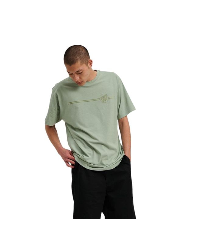 Hombre con Camiseta de manga corta Santa Cruz Tonal Opus Dot Stripe Moon Rock 