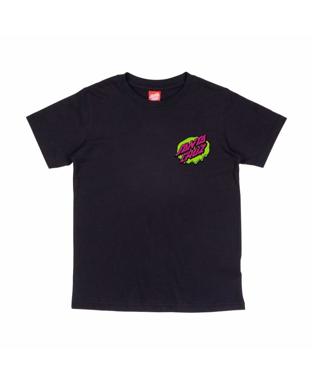Santa Cruz Youth Slime Dot – Camiseta negra niño/a