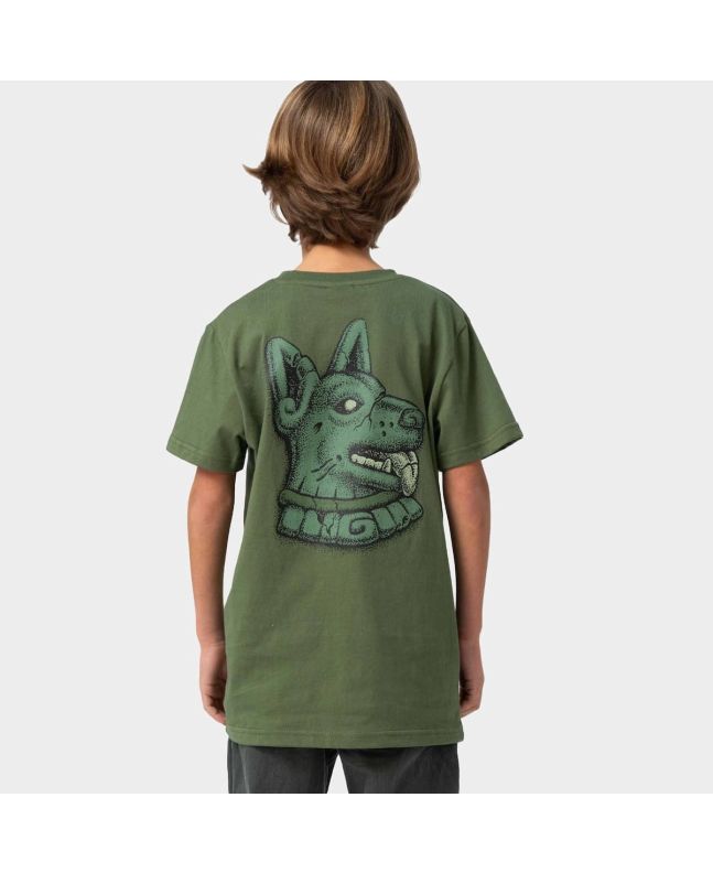 Niño con Camiseta de manga corta Santa Cruz Youth Winkowski Dog Verde