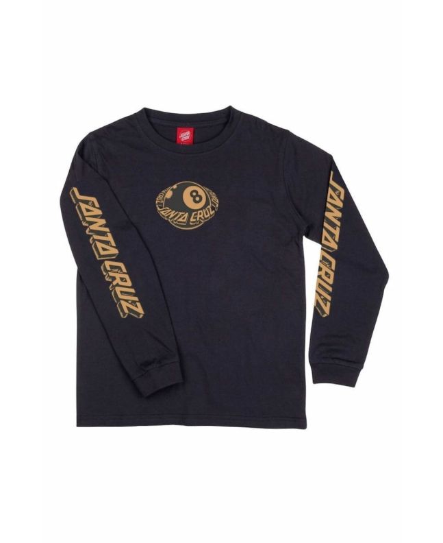 Camiseta de manga larga Santa Cruz Youth Winkowski Eighth Planet Negra para niño/a 6-14 años