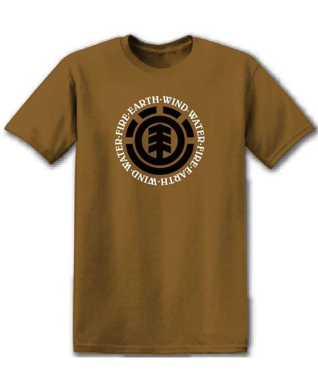Camiseta de manga corta Element Brand Seal SS Marrón