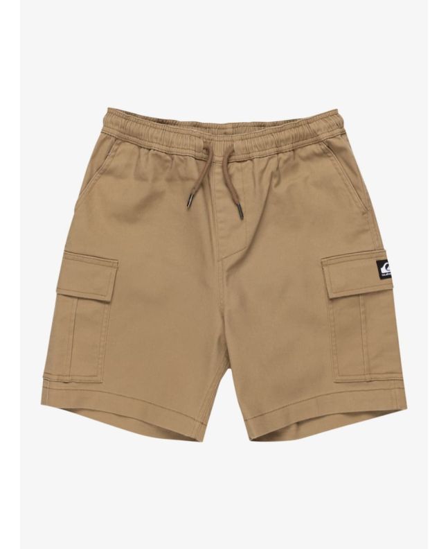 Pantalón corto cargo Quiksilver Youth Taxer en color Lead Gray