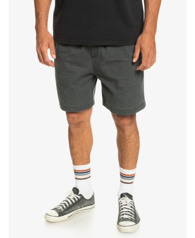 Hombre con Pantalón corto elástico Quiksilver Taxer 18" Negro