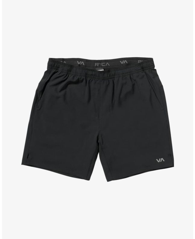 Short con cintura elástica para Hombre RVCA Yogger 2 IN 1 17'' Negro para hombre 