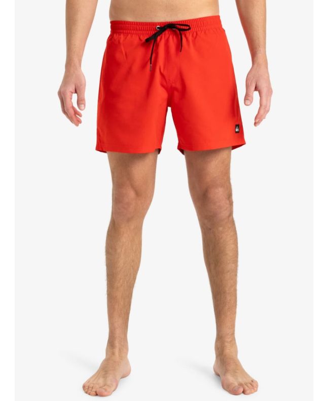 Hombre con Bañador Quiksilver Everyday Solid Volley 15'' rojo