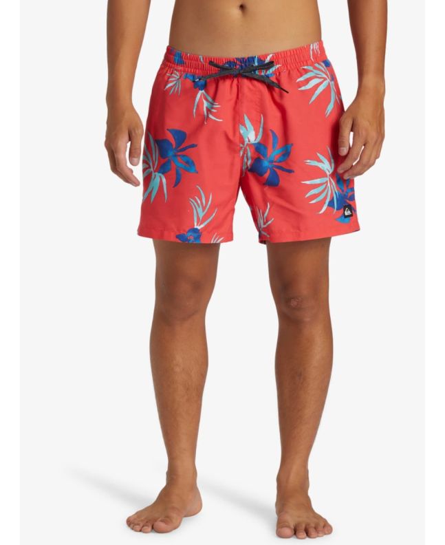 Hombre con bañador Quiksilver Everyday Mix Volley 15'' Cayenne