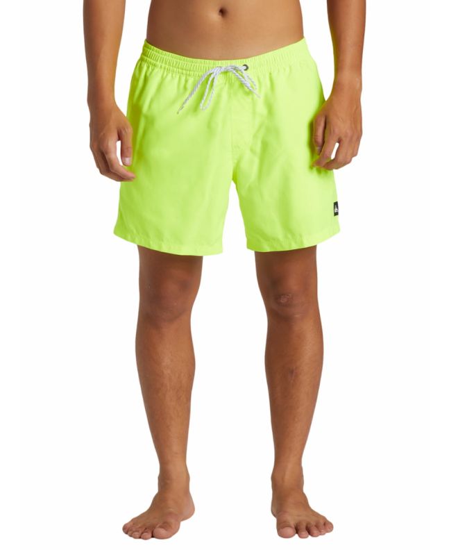 Hombre con Bañador Quiksilver Everyday Solid Volley 15'' Amarillo 