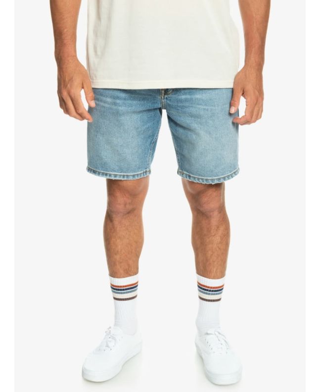 Hombre con short vaquero Quiksilver Modern Wave Salt Water 18" Azul