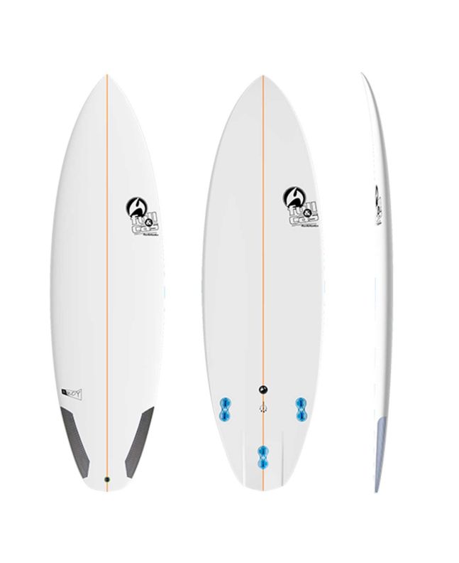 Tabla de surf Shortboard Full & Cas BBOY 6'6'' 6,6 x 20 3/4 x 2 3/4	39,8L blanca