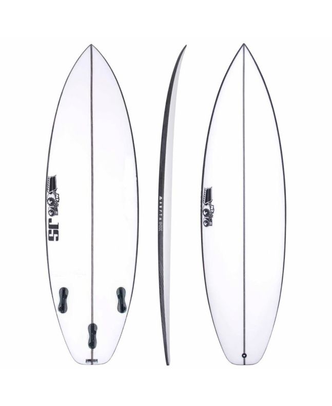 Tabla de Surf shortboard JS Industries Monsta Box 5'10" 29,4L Blanca Squash Tail FCS 2