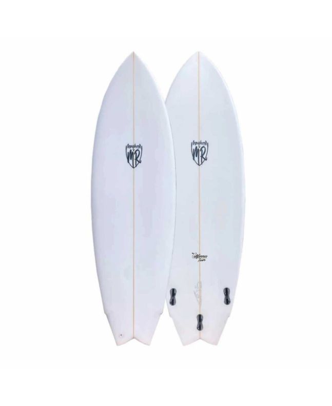 Tabla de Surf Shortboard Lost MR California Twin 5'9" Blanca 33,5L Swalllow 