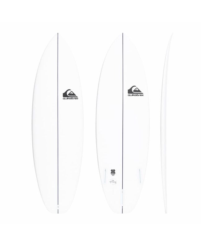Tabla de Surf Shortboard Quiksilver Mini Ripper 5'6" 25.7L Blanca Futures 