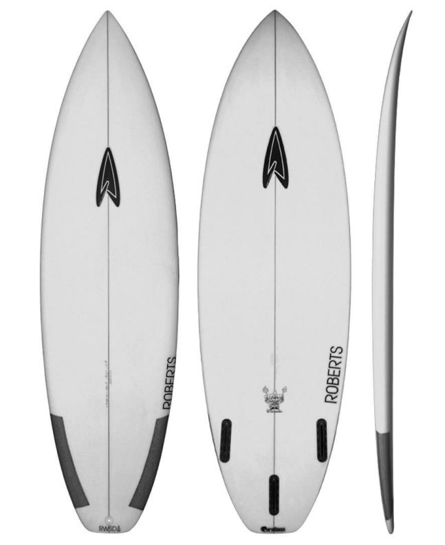Tabla de Surf Shortboard Roberts Surfboards El Tormentor con sistema de quillas Futures