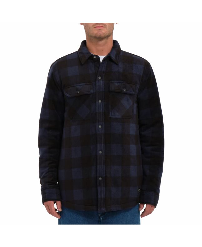 Hombre con Sobrecamisa polar Volcom Bowered Azul Marino