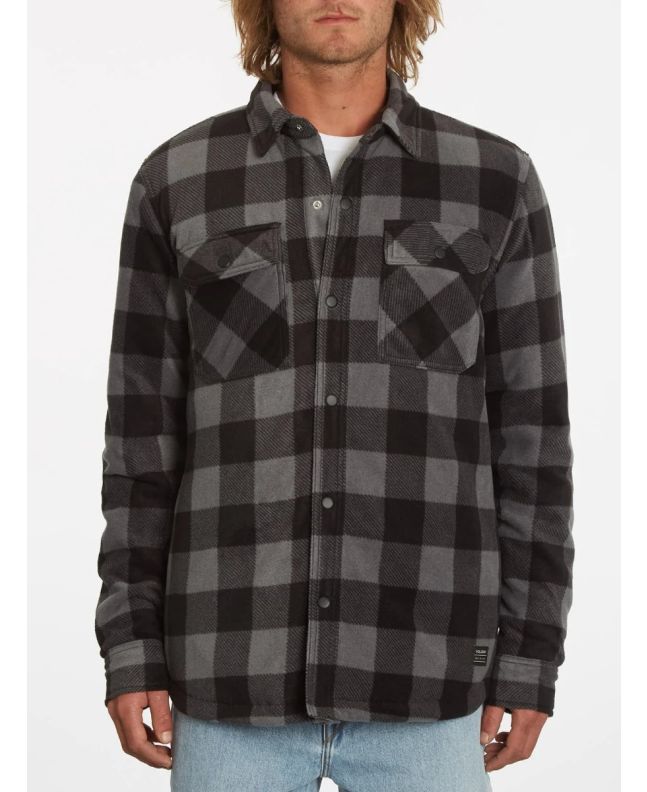 Hombre con Sobrecamisa polar Volcom Bowered Gris