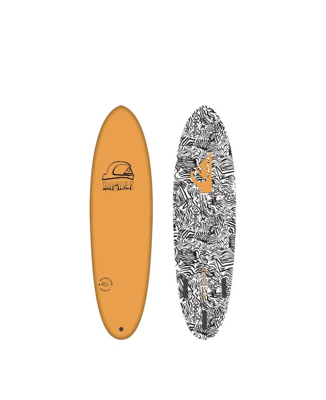Tabla de Surf Softboard Quiksilver Discus 6'6" 54 Litros naranja Pumpkin 
