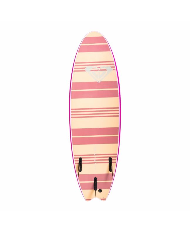 Tabla de Surf Softboard Roxy Soft Bat 6'0 x 21 x 3 47 Litros rosa