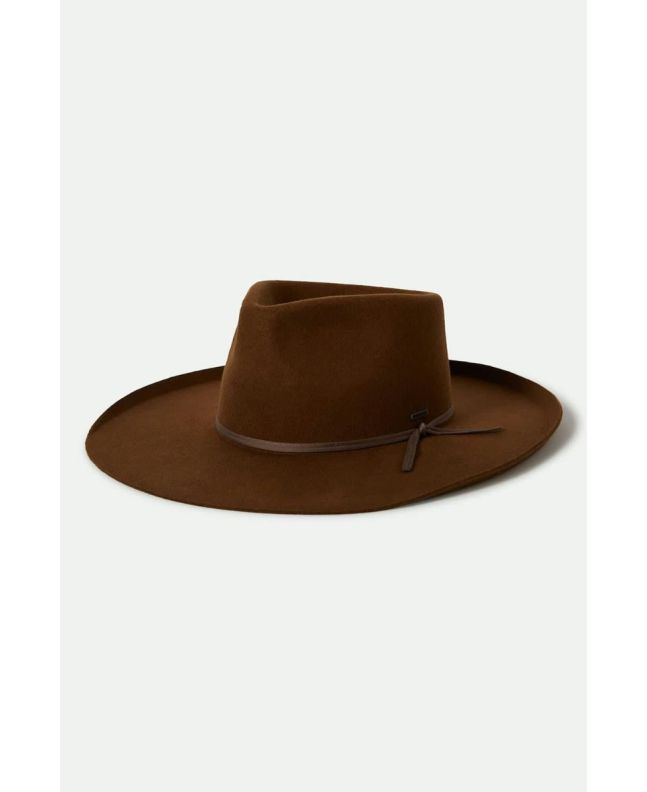 Sombrero Brixton Marlow Rancher Hat color café con ala ancha para mujer