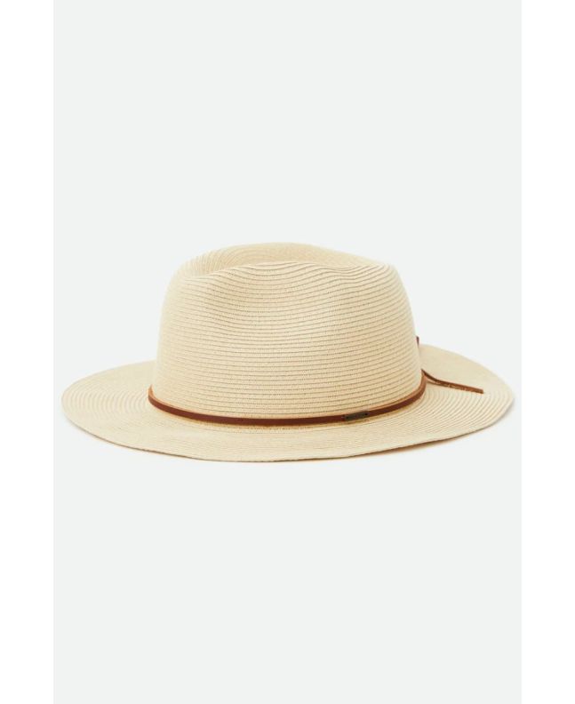 Sombrero de paja Brixton Wesley Straw Packable Fedora Unisex
