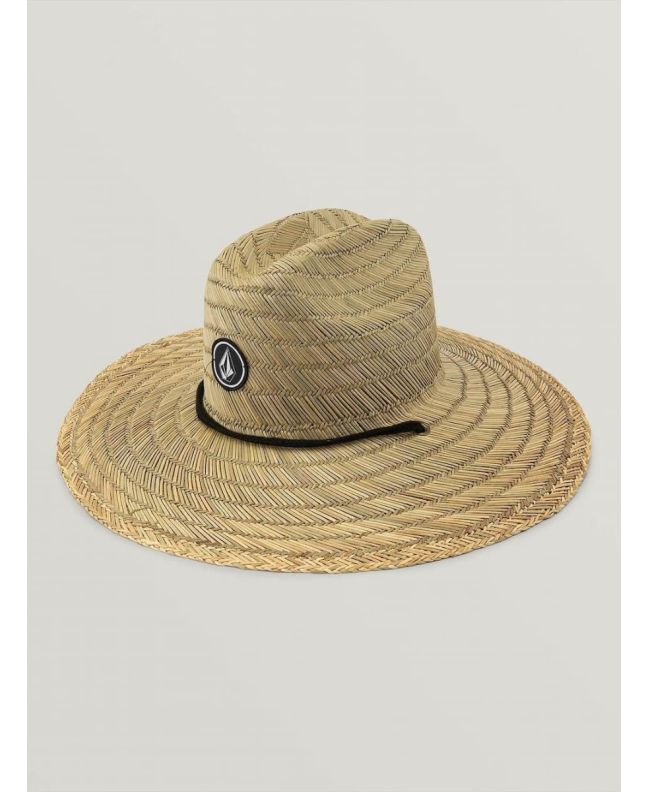 Sombrero Protector de Paja natural trenzada Volcom Quarter para Hombre