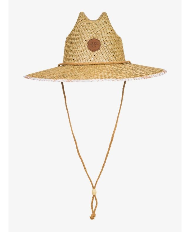 Sombrero de paja para el sol Roxy Pina to my Colada Toast S Palm Tree para mujer 