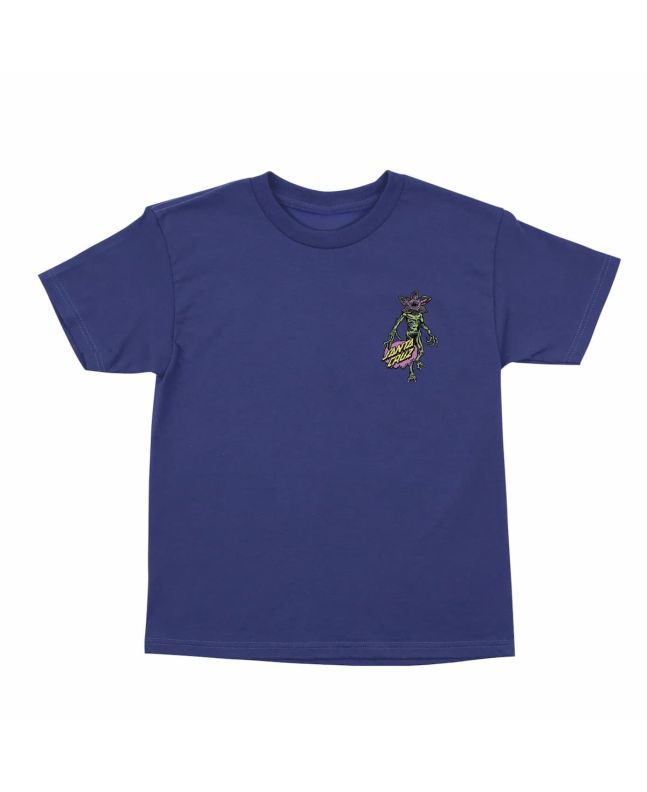 Camiseta Santa Cruz x Stranger Things Demogorgon Dot azul cobalto para niño/a 6-14 años