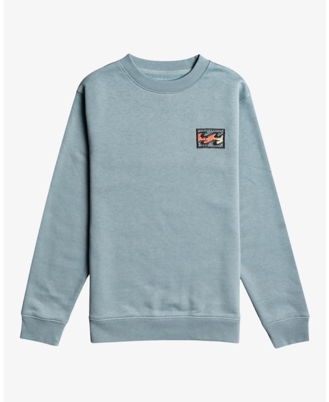 Sudadera Billabong Crayon Wave Boy Azul celeste para niños de 8 a 16 años