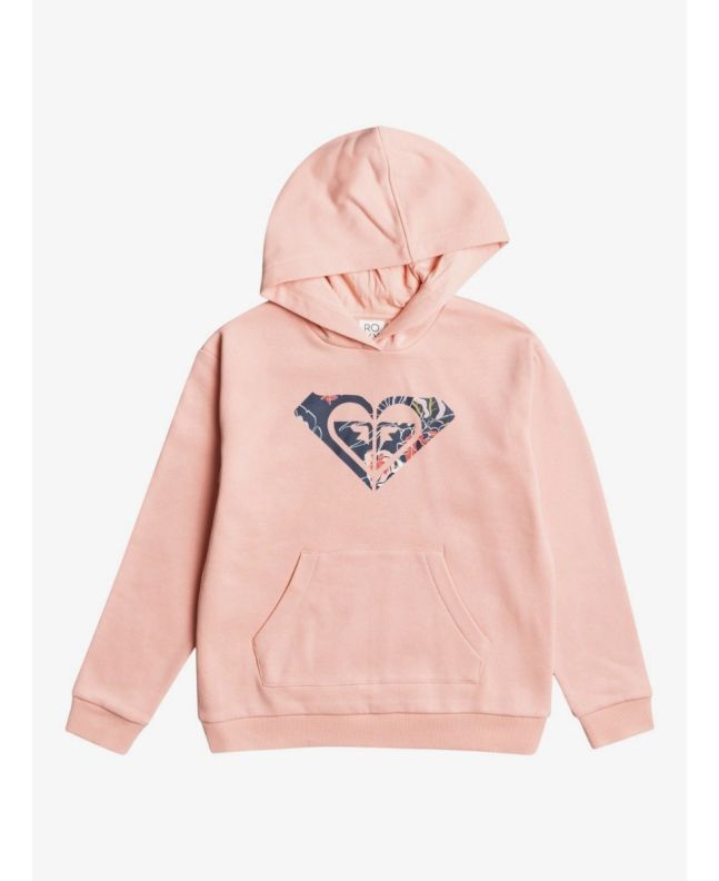 Sudadera con capucha Roxy Indian Poem color salmón para chica
