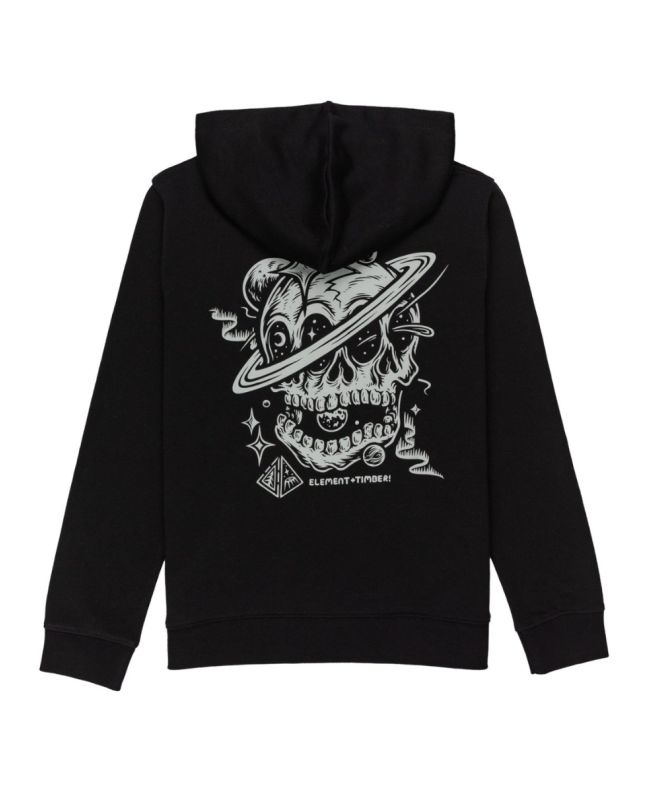 Sudadera con capucha Element Brand Elliptical negra para chico