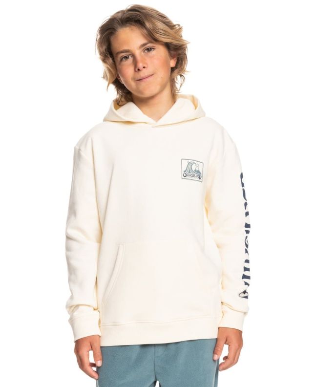 Niño con sudadera con capucha Quiksilver Return To The Sea White