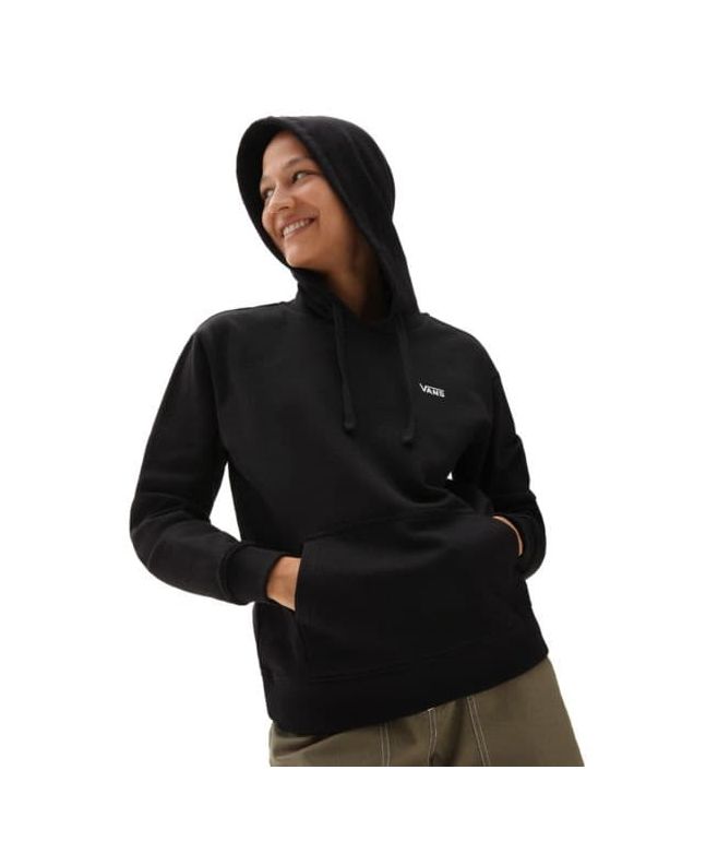 Mujer con sudadera de capucha de corte masculino Vans Flying V negra