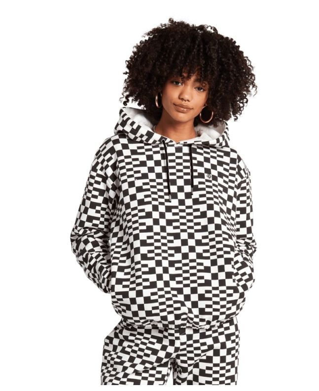 Sudadera con capucha Volcom Check U Out para mujer